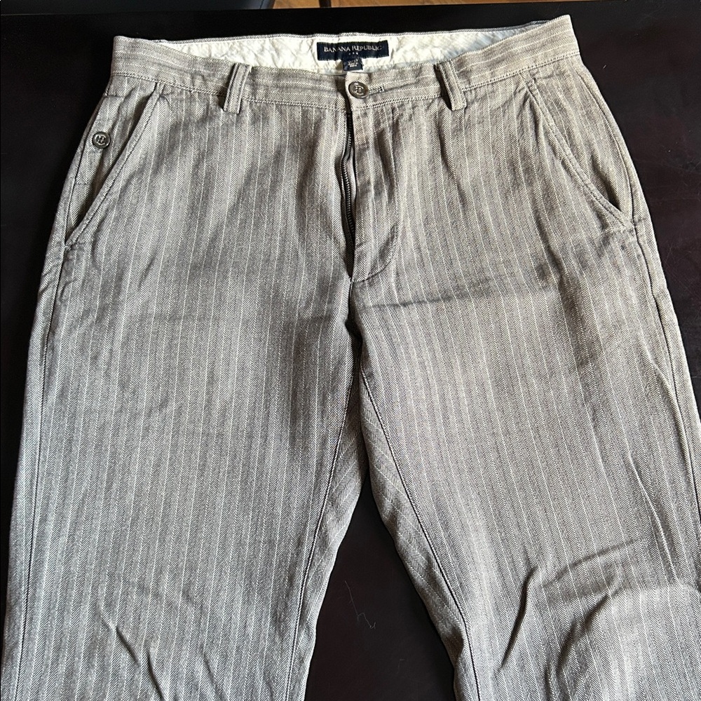 Banana Republic Men's Striped Chinos